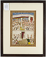 Darbar of Alivardi Khan at Murshidabad's Court, Pigments and gold on paper